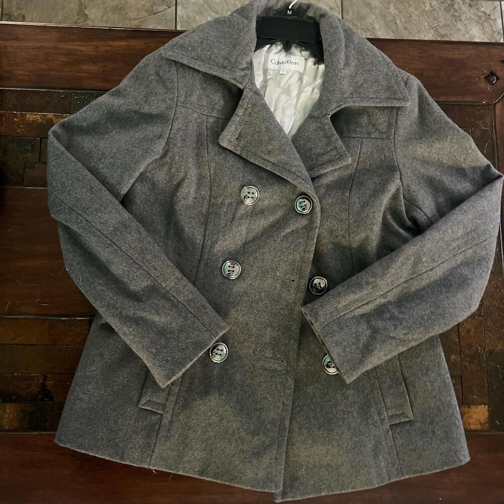 Calvin-klein Wintage Women's Grey Coat - Picture 1 of 3